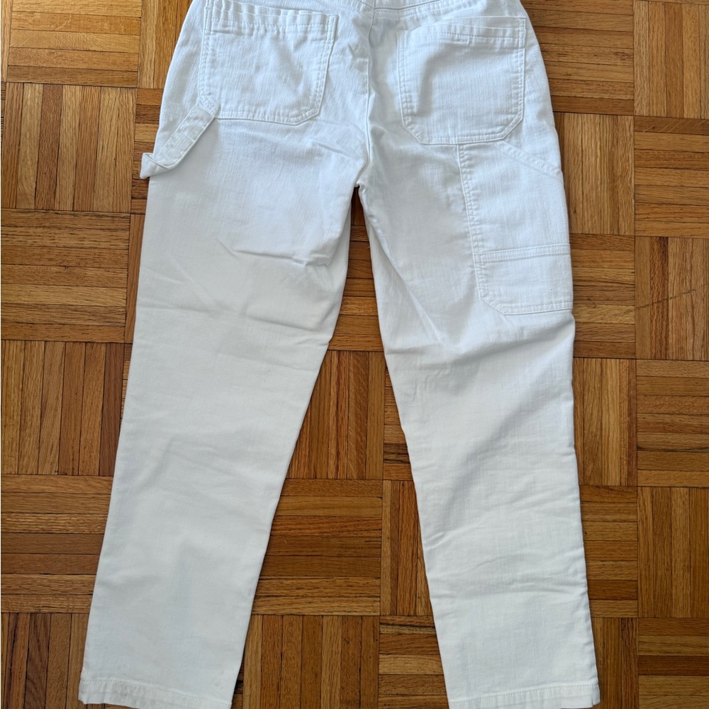 Democracy White Cargo Pants Straight Leg